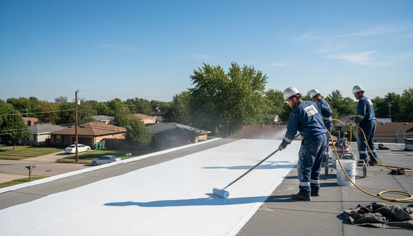 Commercial roof coating in Riverdale, IL near me